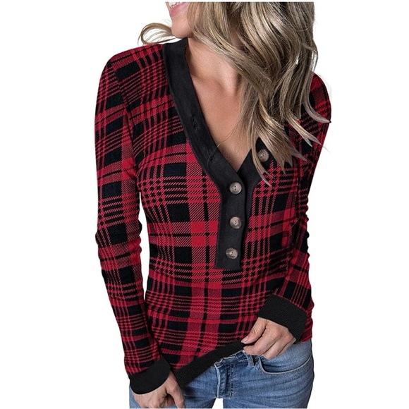 Merokeety Sweaters - NWOT MEROKEETY  Sm Women Long Sleeve V Neck Cotton Button Knit Sweater Pull Over